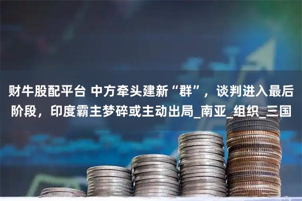 财牛股配平台 中方牵头建新“群”,谈判进入最后阶段,印度霸主梦碎或主动出局_南亚_组织_三国