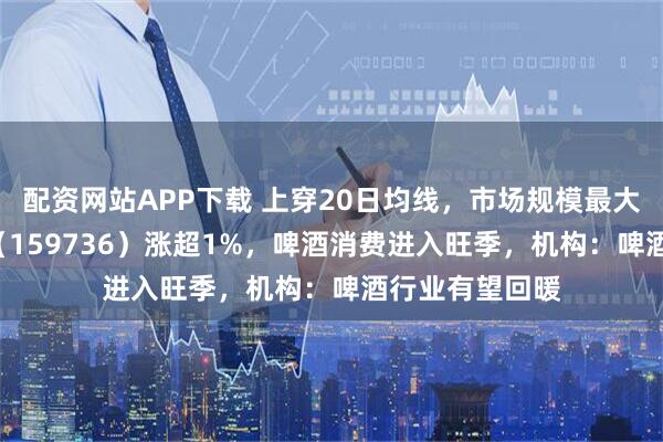 配资网站APP下载 上穿20日均线，市场规模最大的食饮类ETF（159736）涨超1%，啤酒消费进入旺季，机构：啤酒行业有望回暖
