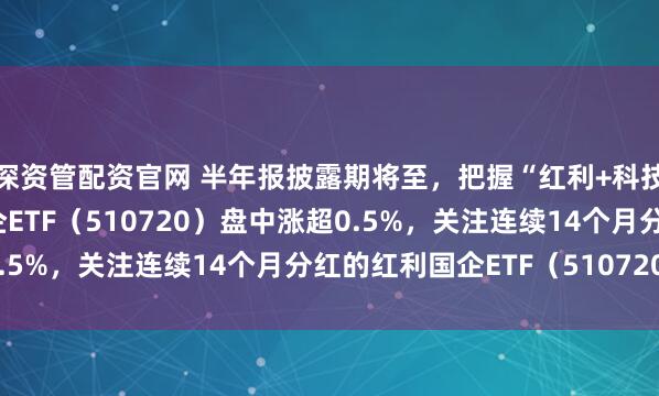 深资管配资官网 半年报披露期将至，把握“红利+科技”哑铃策略，红利国企ETF（510720）盘中涨超0.5%，关注连续14个月分红的红利国企ETF（510720）